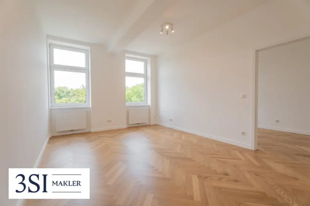 Elegante 3-Zimmer-Wohnung mit Parkblick – Erstbezug im revitalisierten Altbau