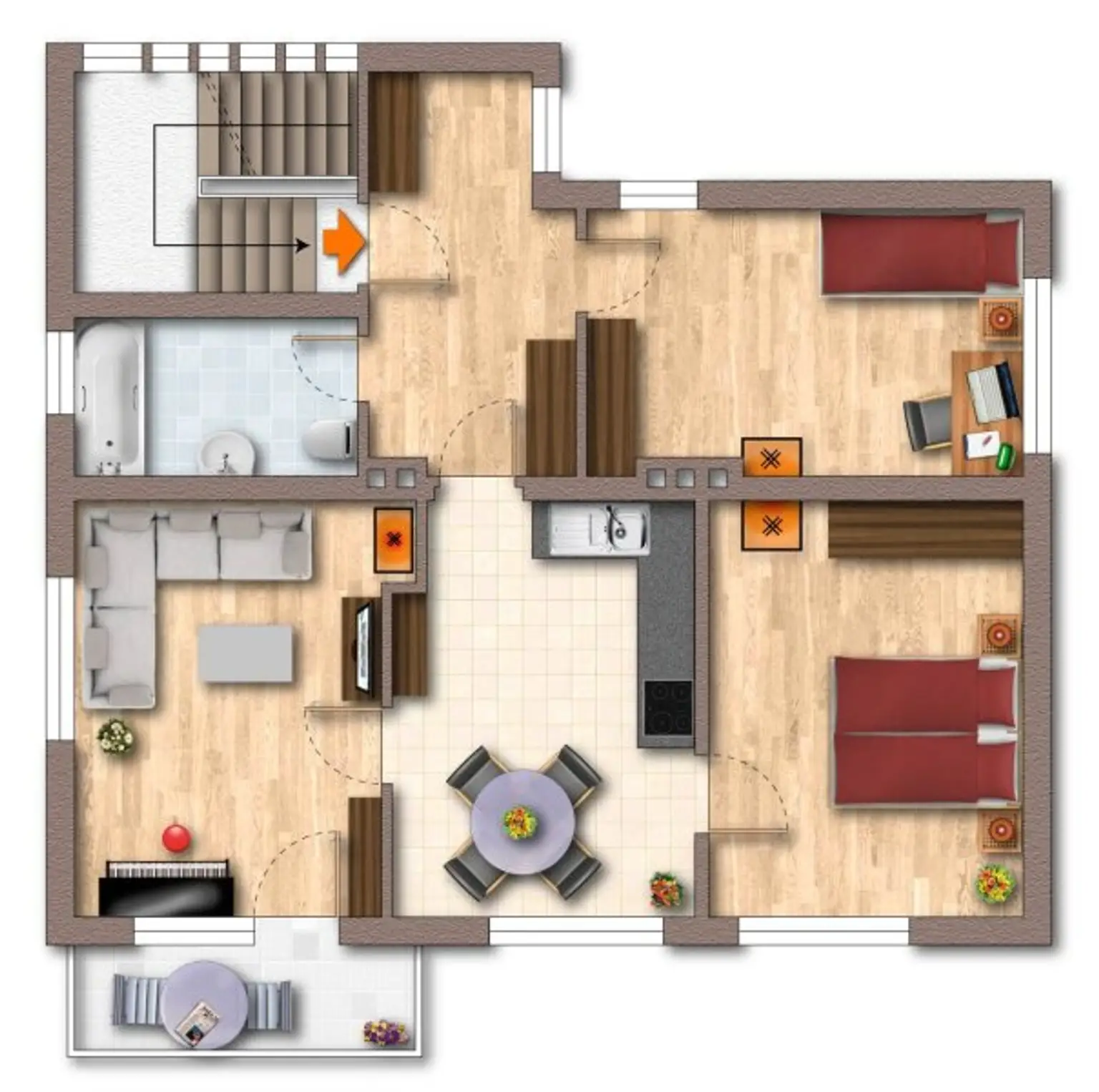 Grundriss Obergeschoss