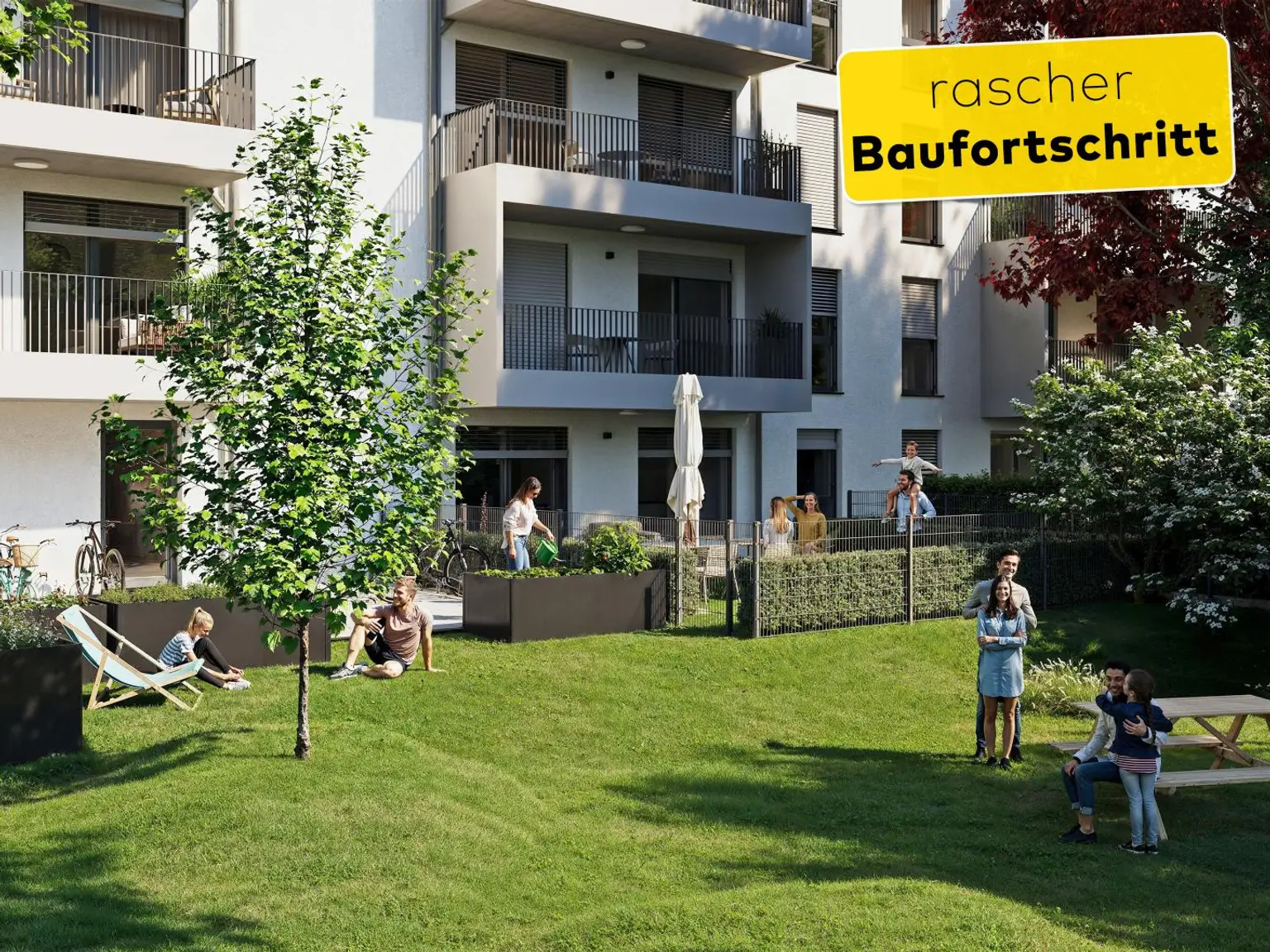 Rascher Baufortschritt! "PILLmein" - 2 Raumwohnung mit 10 m² Loggia (Top 2.4)