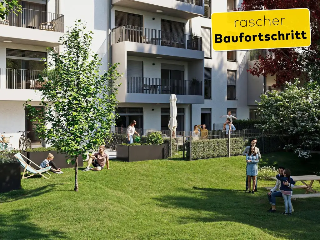 Rascher Baufortschritt! "PILLmein" - 2 Raumwohnung mit 10 m² Loggia (Top 2.4)