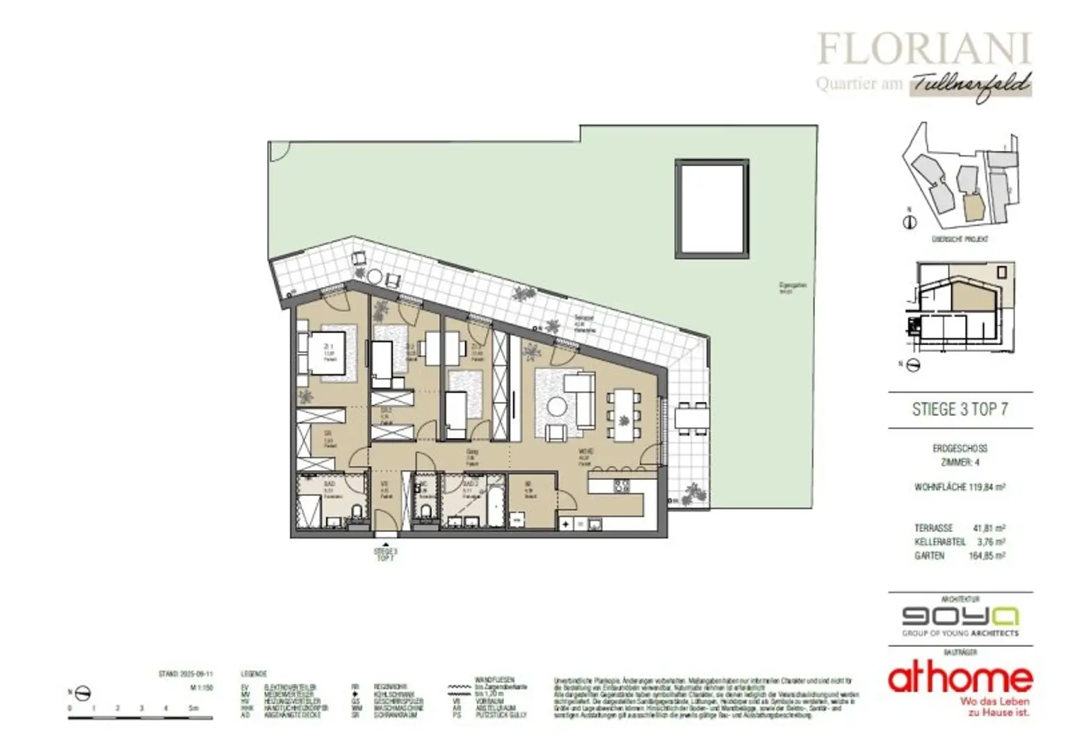 FLORIANI – Quartier am Tullnerfeld - Ein großzügiger Wohntraum (4 Zimmer) mit fantastischer Außenfläche - Hochwertige Ausstattung