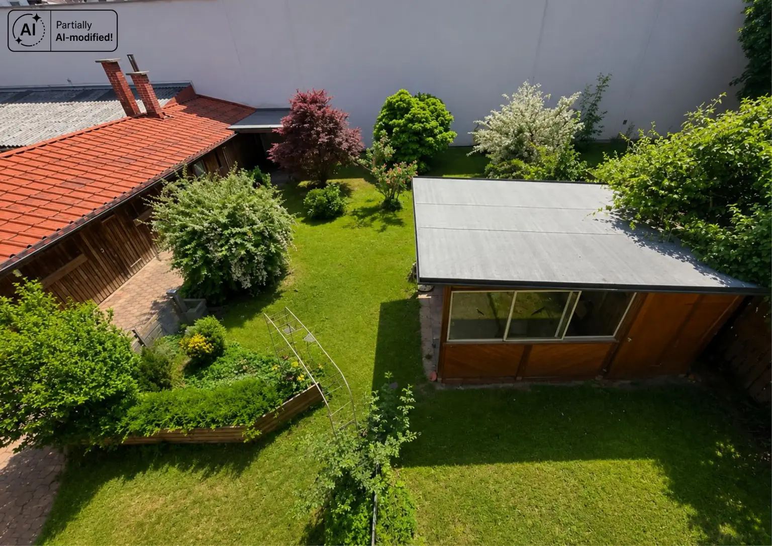 Blick vom Balkon