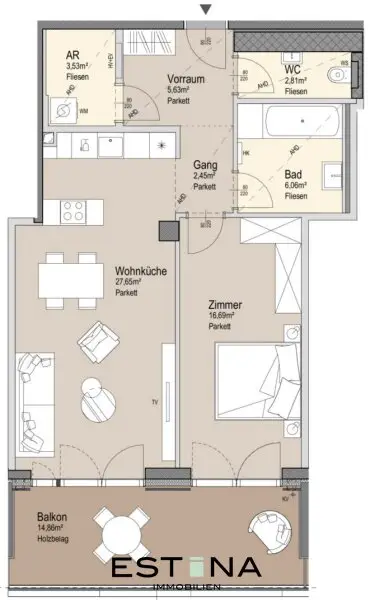 Premium City-Wohnung mit Weitblick & Wellness-Oase