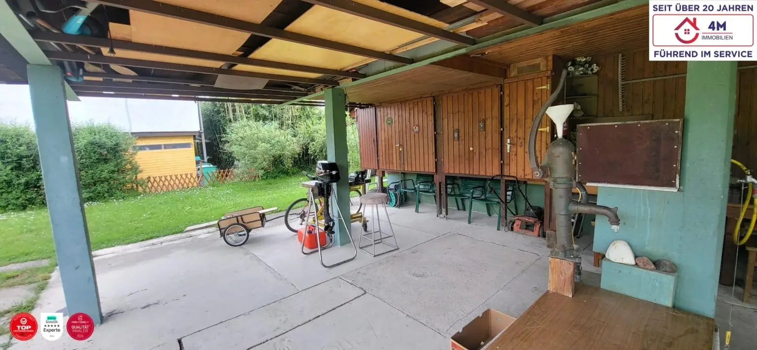 *Ferienhaus* Autark leben am linken Donauufer mit Badesee in 3425 Langenlebarn (Pachtgrundstück mit günstiger Jahrespacht)