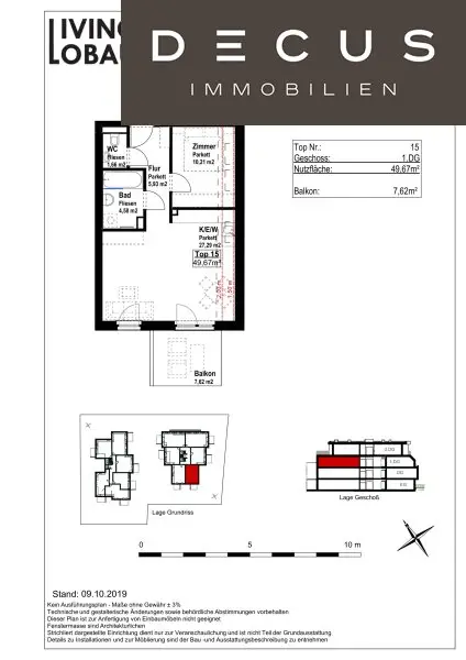 # AB OKTOBER # NEUWERTIG # TOP-AUSTATTUNG # SÜD-AUSRICHTUNG # 2-ZIMMER WOHNUNG