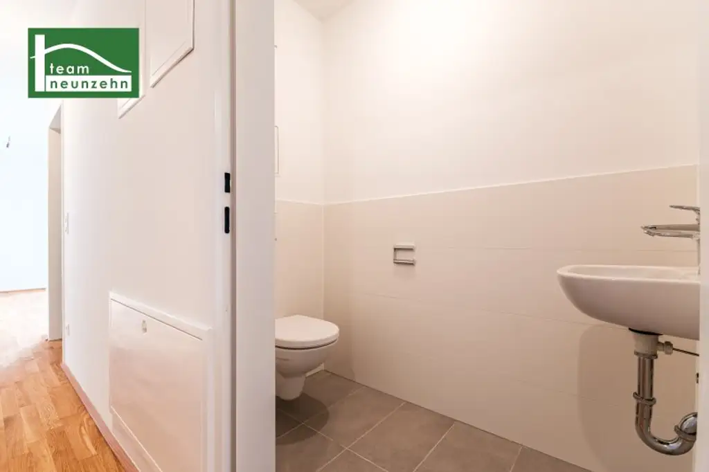 Küche und Tiefgaragenplatz bereits inkludiert! Herrliche Neubau-Erstbezugswohnung zwischen An der Schanze und dem Kirschblütenpark