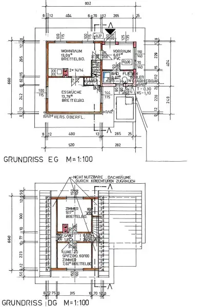 Reizvolles Holzhaus (gedämmt, verputzt) in ruhiger, naturnaher Lage - Neubaupotenzial!