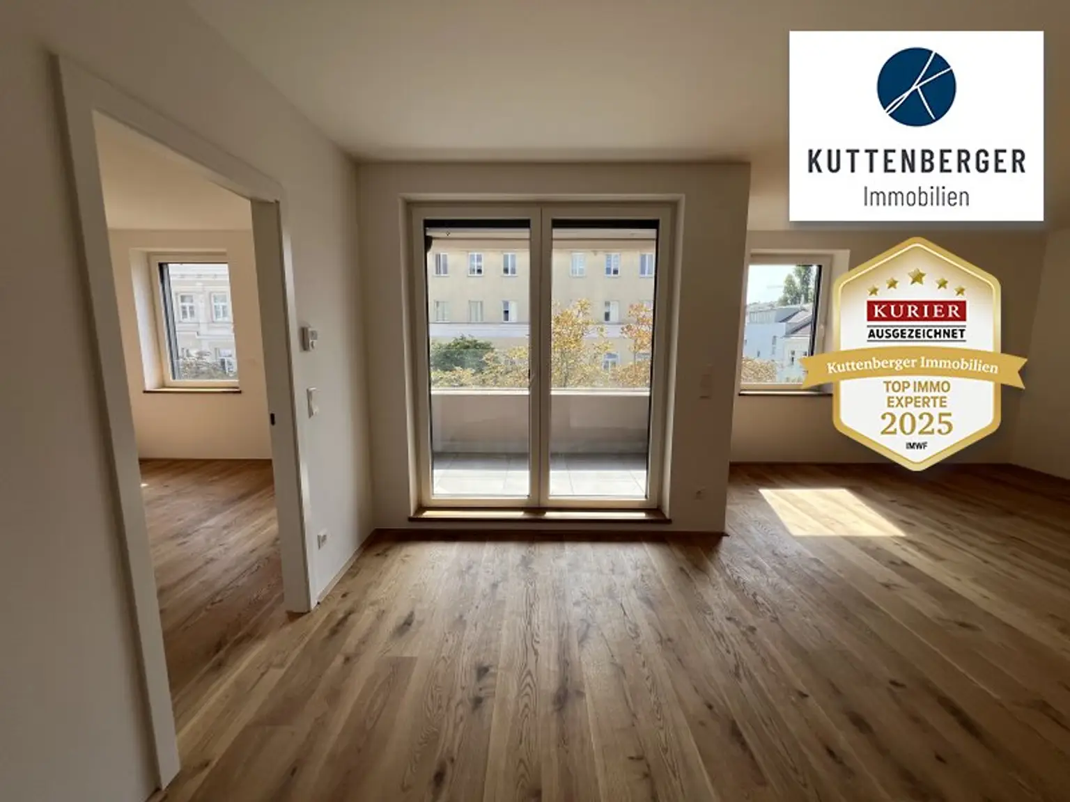 *Superprojekt: ''Über den Baumwipfeln" Top 44 Erstklassige 2-Zimmer Loggia - Wohnung + TRAUMHAFTE SÜDAUSRICHTUNG mit Blick auf die Kastanienbäume
