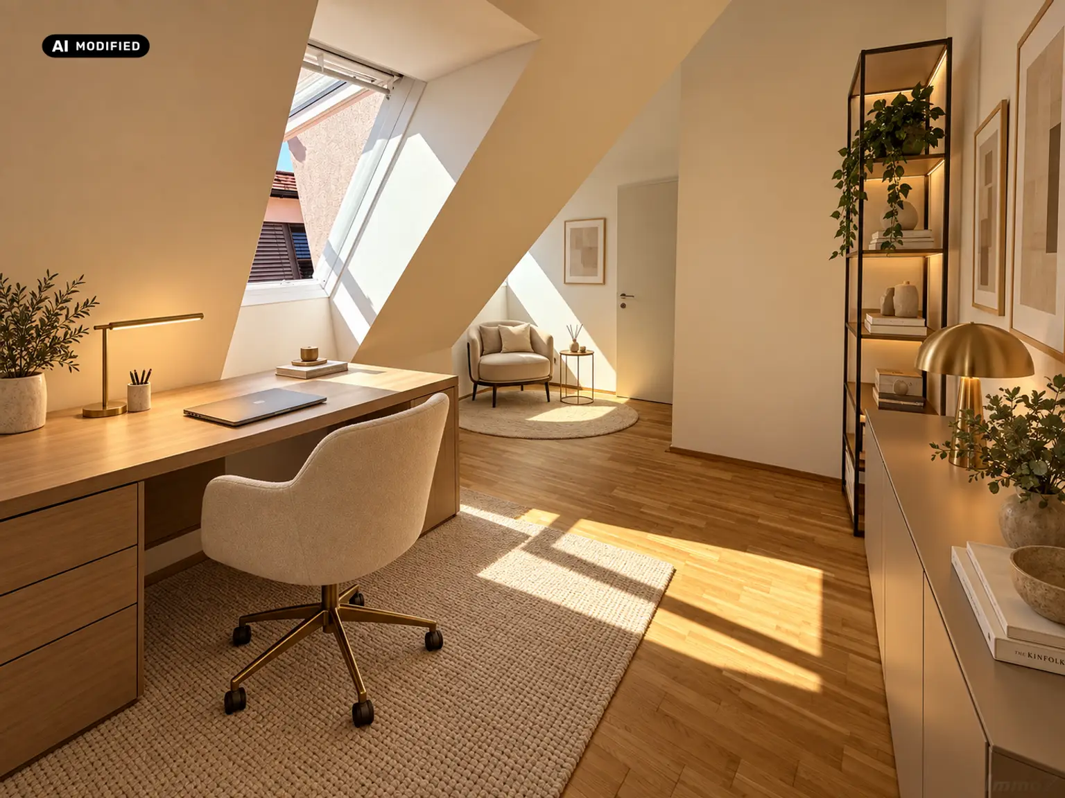KI-bearbeitet – Büro