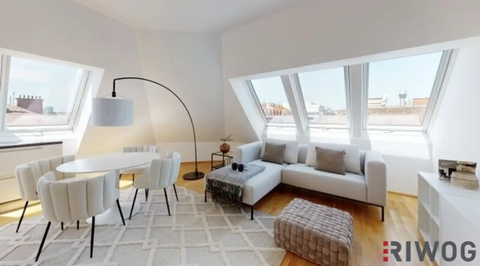 Erstbezug eines Luxus Dachgeschosses mit Fernblick auf Prater auf Stephansdom in der nähe der Donauinsel