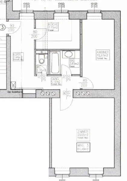 Helle 2-Zimmer Wohnung, Nähe Kutschkermarkt