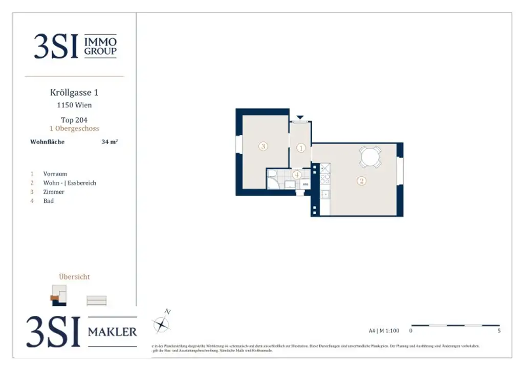 Charmante 1-Zimmer-Wohnung im Herzen des 15. Bezirks