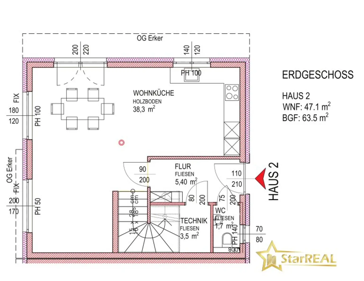 Erdgeschoss HAUS 2