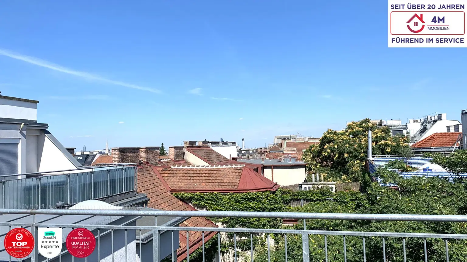 ⛱🏙 Blick auf Stephansdom: Ruheoase über den Dächern des 5. Bezirks 🏙⛱