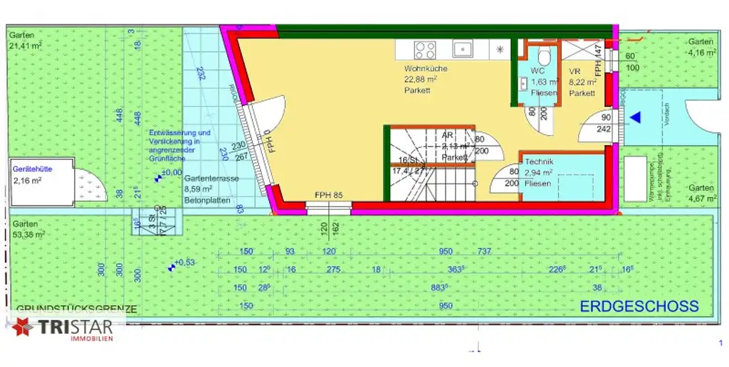 NEU! • Ziegelmassiv • Schlüsselfertig • Garten + Terrasse • Fischamend