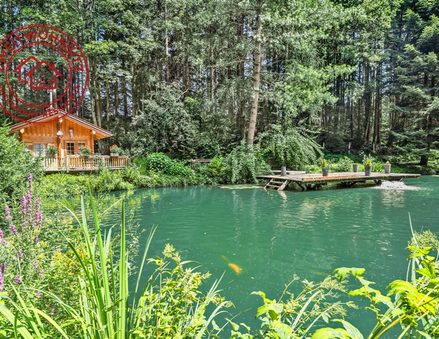 Petri Heil - Fischerparadies! Fischteiche mit romantischer Hütte und Steg