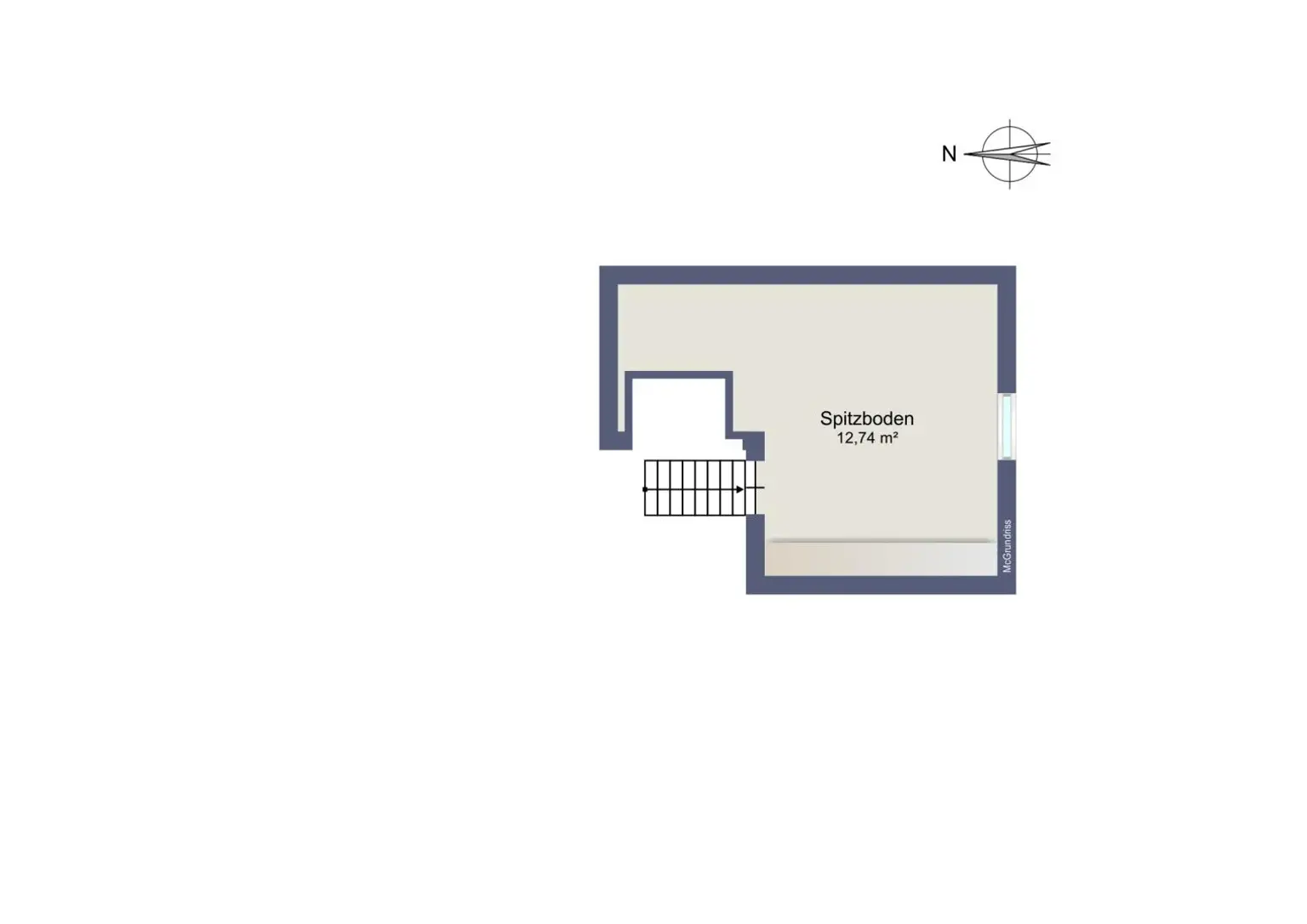 Grundriss Spitzboden