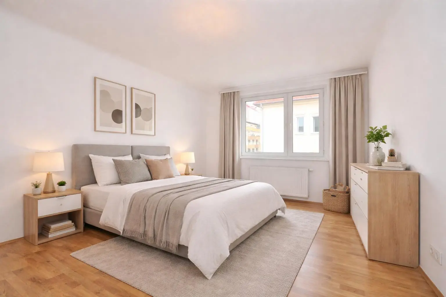 Schlafzimmer (virtuell eingerichtet)