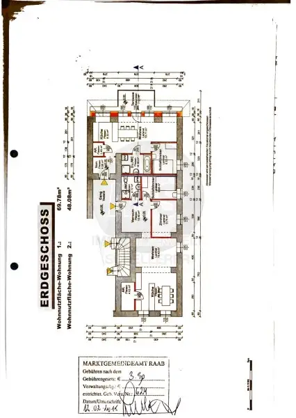 Moderne 2-Zimmer-Wohnung mit Terrasse und Fernwärme in Raab !