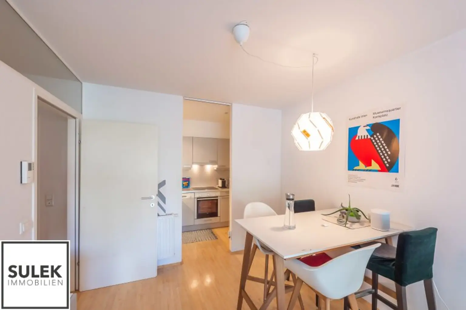 Grünblick in den Innenhof: helle 2-Zimmer Neubauwohnung ~ Kaiserstr. 68 ~ ab 1.1.26!!