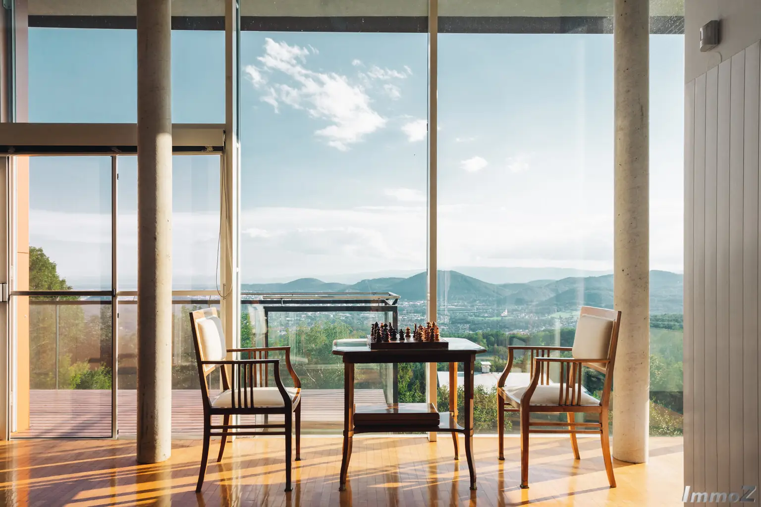 Panoramablick auf Landeshauptstadt