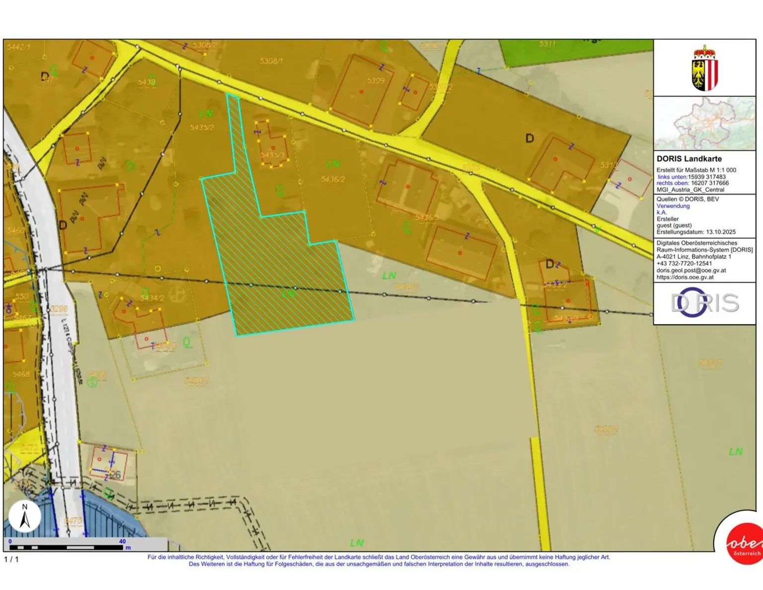 Sonniges, vollkommen ebenes Grundstück im Dorfgebiet von Gampern - Seltene Gelegenheit mit viel Potenzial