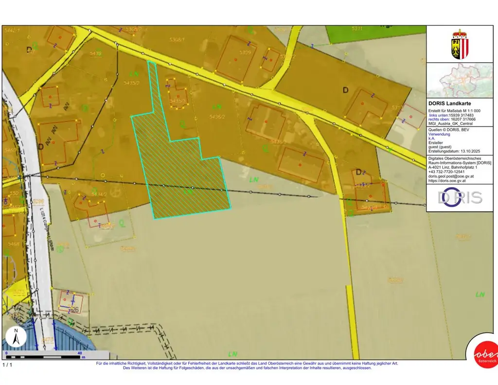 Sonniges, vollkommen ebenes Grundstück im Dorfgebiet von Gampern - Seltene Gelegenheit mit viel Potenzial