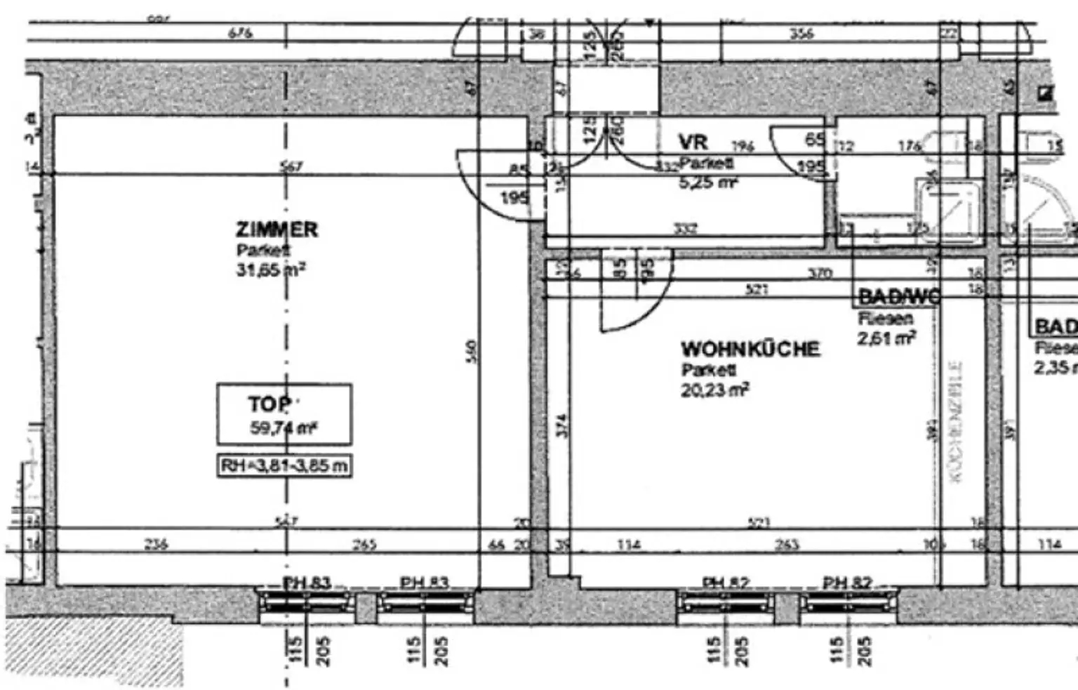 MÖLLWALDPLATZ, gepflegte 59 m2 Altbau, Wohnküche, 1 Zimmer, Duschbad, Parketten, Flügeltüren, U1-Nähe