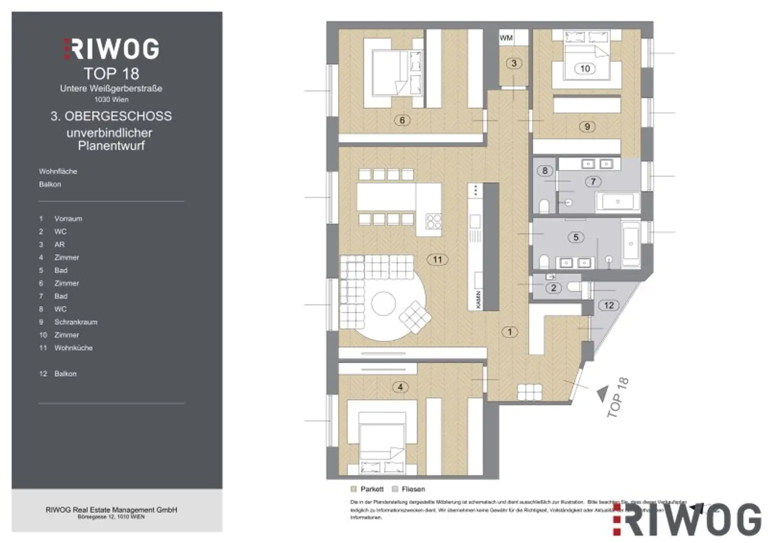 Beeindruckende Stilaltbauwohnung | Innenhofbalkon | Ca. 3,5 m Raumhöhen | 3. Etage | Nähe Donaukanal, Hundertwasserhaus, 1. Bezirk, Prater