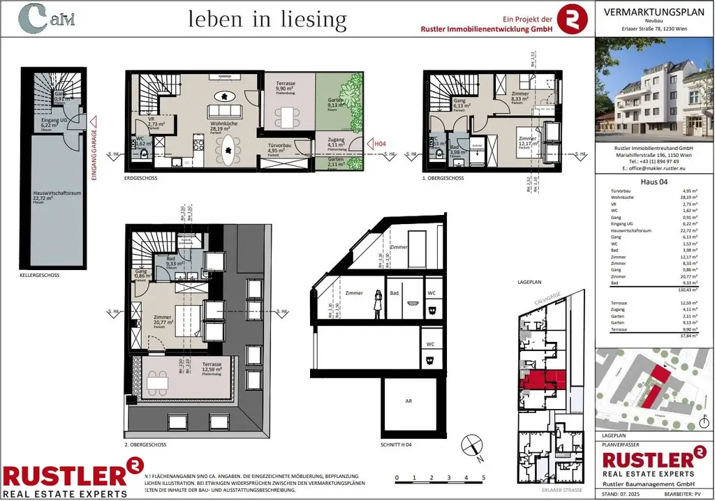 Anleger aufgepasst! | 3 Stöckiges Reihenhaus mit Garten, Terrasse, Keller  | Provisionsfrei!