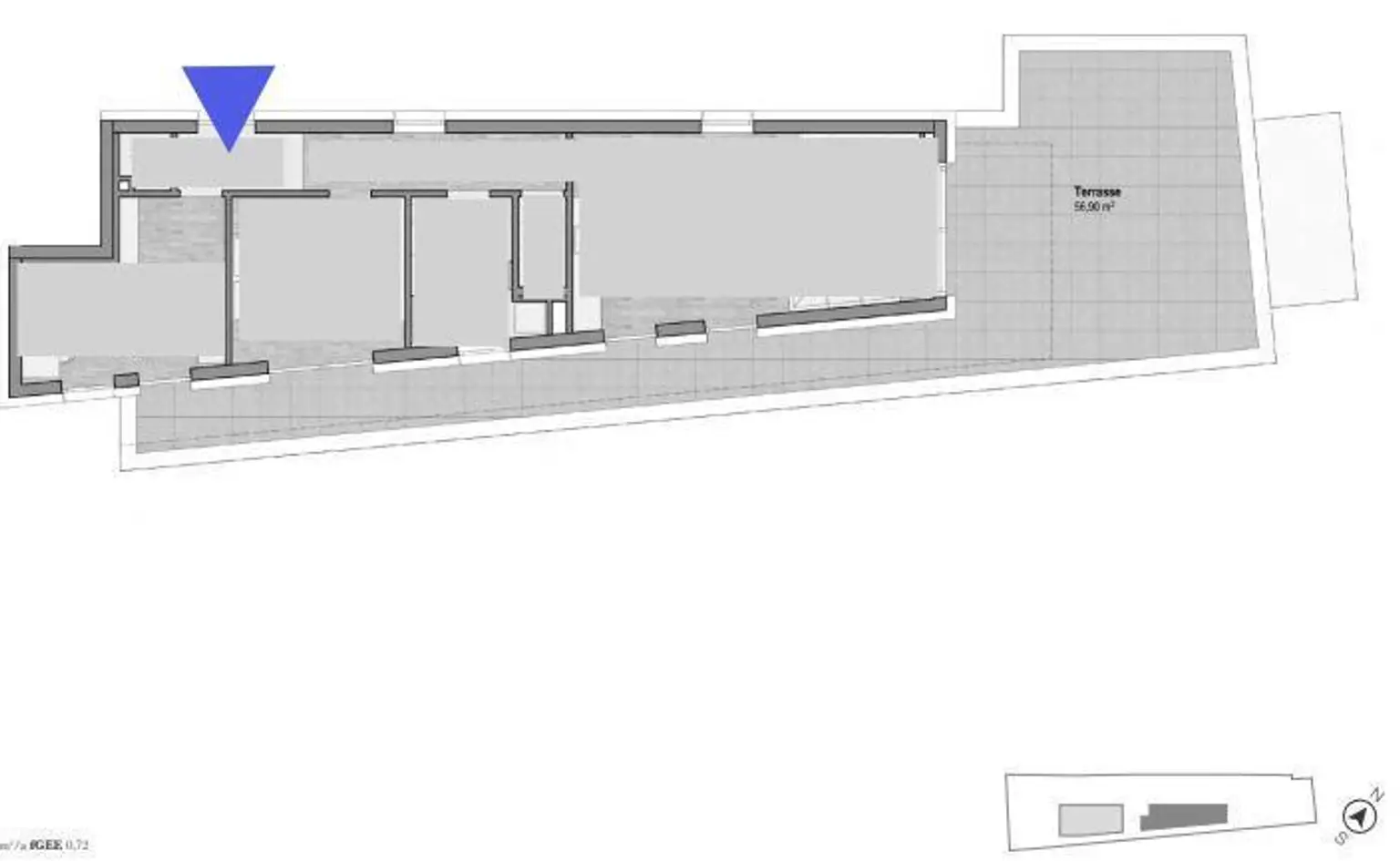 Grundriss Penthouse - Top Infrastruktur
