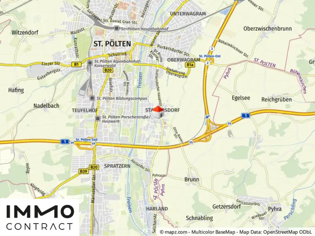 Geolyzer Kartenausschnitt