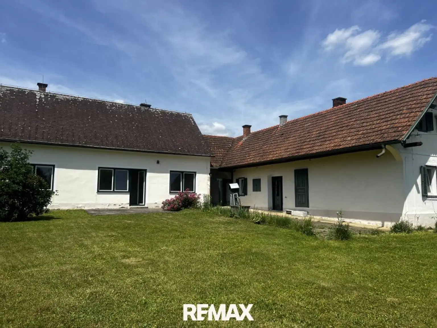 die Rückseite des Hauses