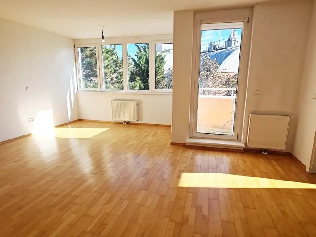DACHGESCHOSS, Daringergasse, sonnige 76 m2 Neubau mit 6 m2 Balkon, 2 Zimmer, Wohnküche, Wannenbad, Parketten, Grünblick