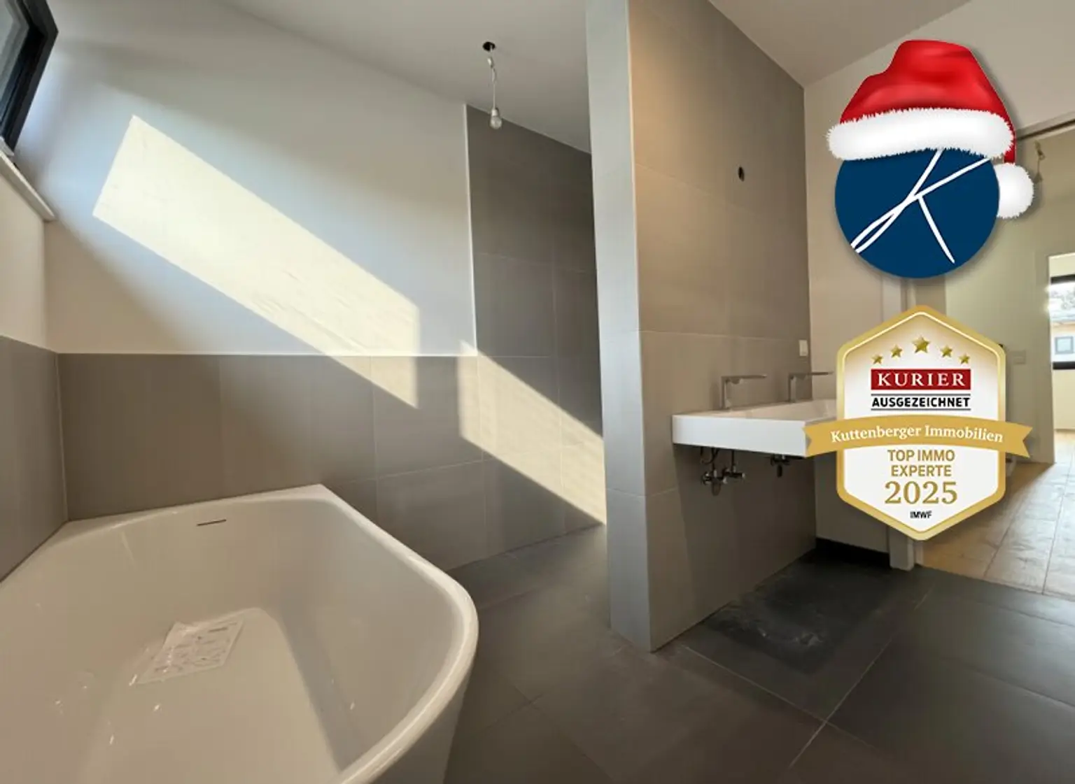 Badewannd und Walk-In Dusche