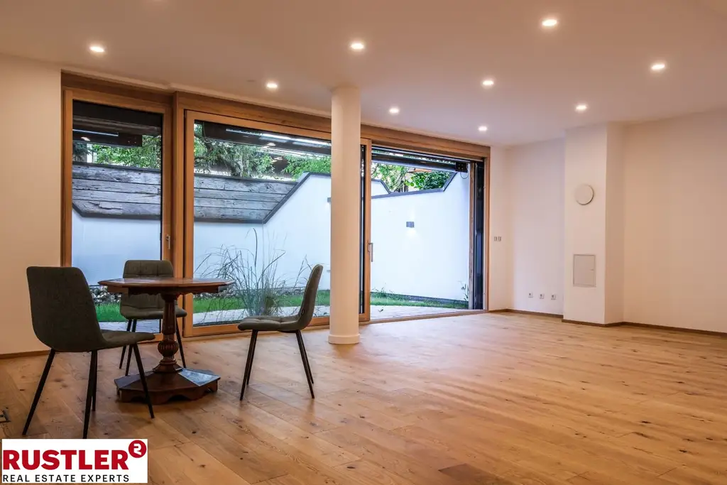 Gartenwohnung mit perfekter Tageslichtlage und separatem Bereich für flexible Nutzung