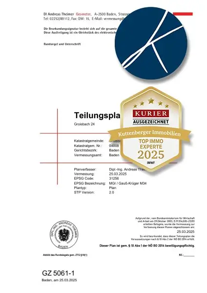 Traumhaftes Baugrundstück (Aufschlusskosten ca 20.000€ und Teilungskosten ca. 9000 € trägt der Verkäufer!)  in Groisbach in idyllischer Lage: Alland, Niederösterreich - nur 120.000€   (80.000 Anzahlung & 40.000 in monat…
