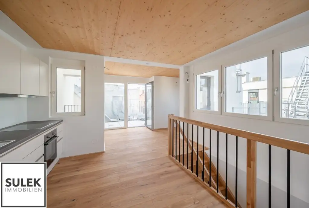 Erstbezug: 3-Zimmer-Maisonette mit hofseitiger Terrasse