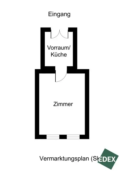 Sanierungsbedürftige Kleinwohnung im 16. Bezirk