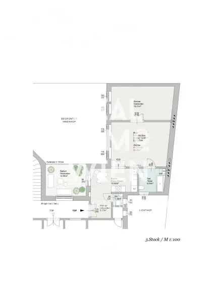 Schottenfeldgasse -  Wunderschöne Wohnung mit Balkon