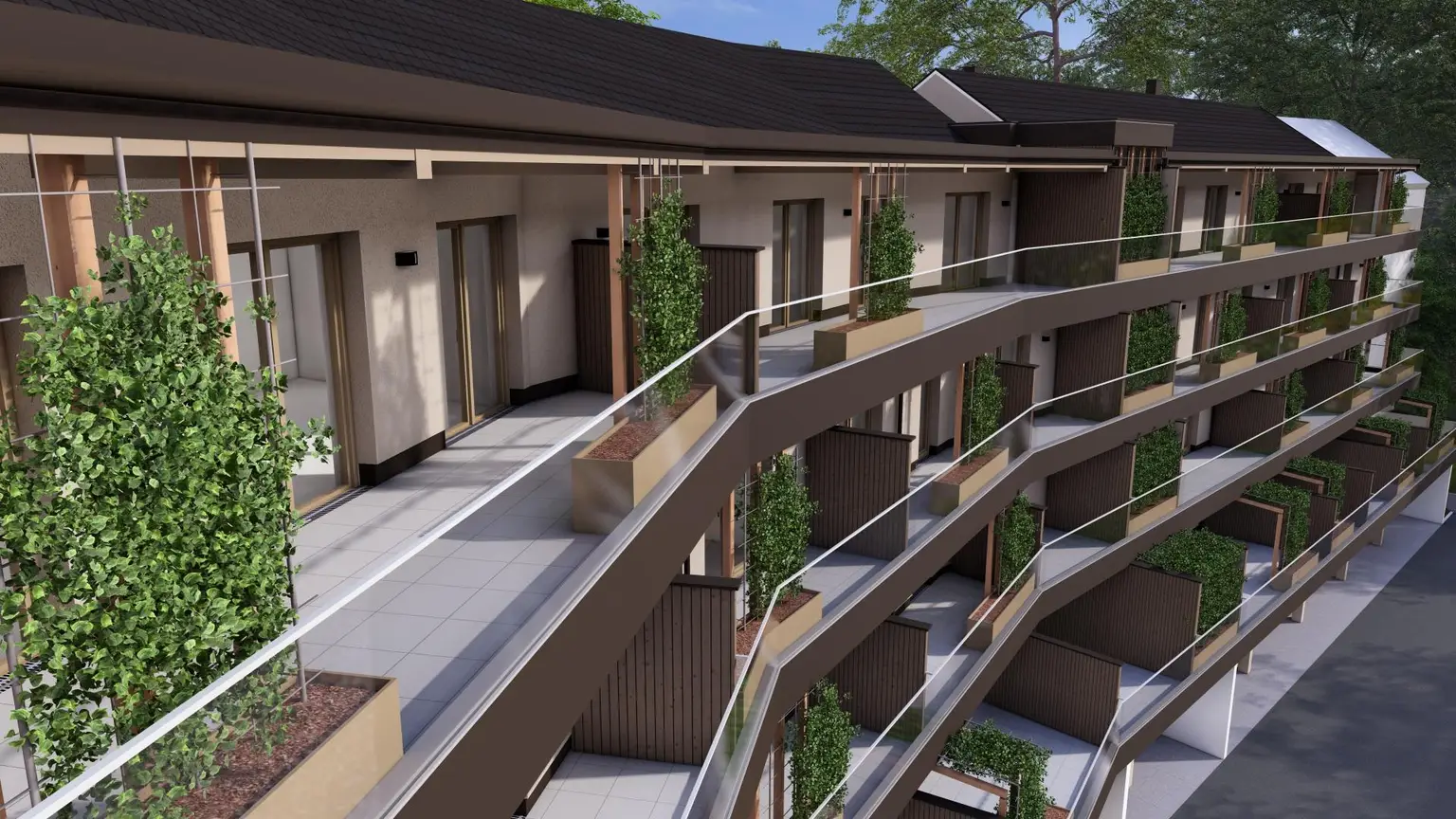 Prefa P.10 Braun-Terrasse