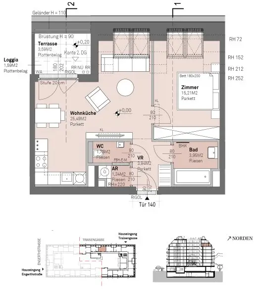 PROVISIONSFREI - Modernes wohnen am Donauufer mit Donaublick!