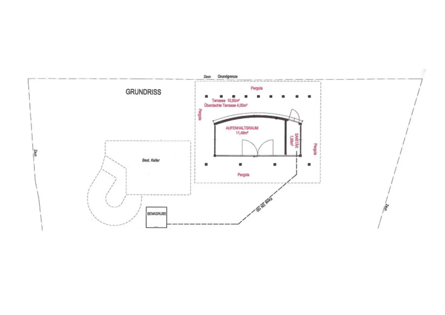 Eigengrund: Grünland mit Gartenhaus - Großes Grundstück in Mauer am Kadoltsberg - direkt am Lainzer Tiergarten