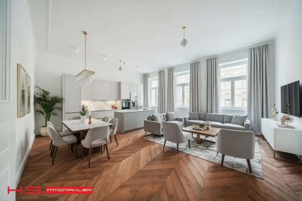 MITTEN IM SERVITENVIERTEL - NOCH 7 FERTIGGESTELLTE STILERSTBEZÜGE + 3 ELITÄRE DACHWOHNUNGEN (BAUBEGINN 2026)  - GENERALRENOVIERTES STILHAUS