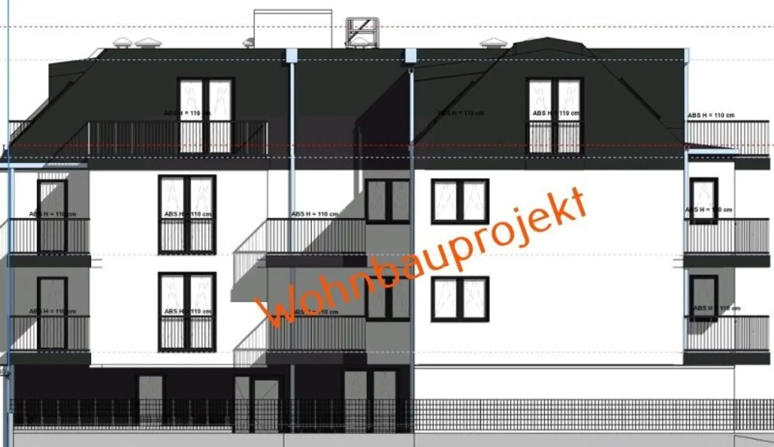 Grundstück mit geplantem Wohnbauprojekt zu verkaufen