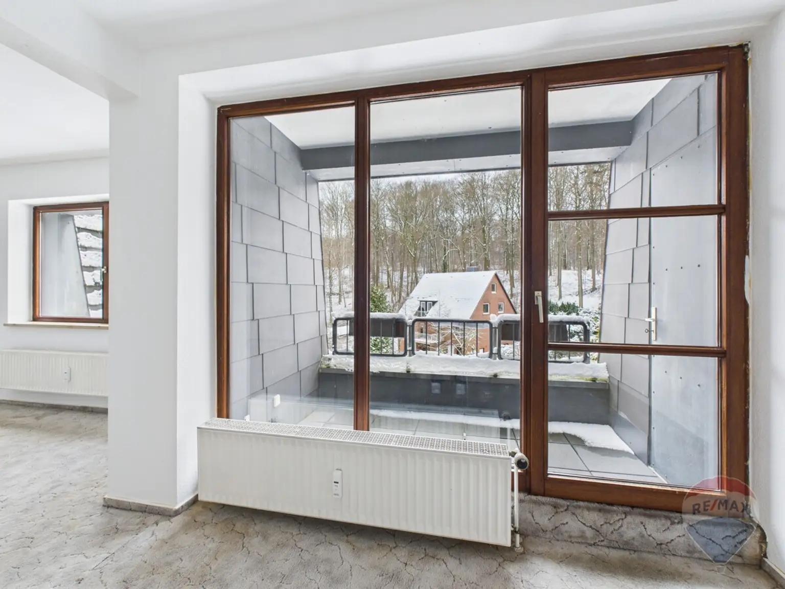 Loggia im Wohn-Essbereich