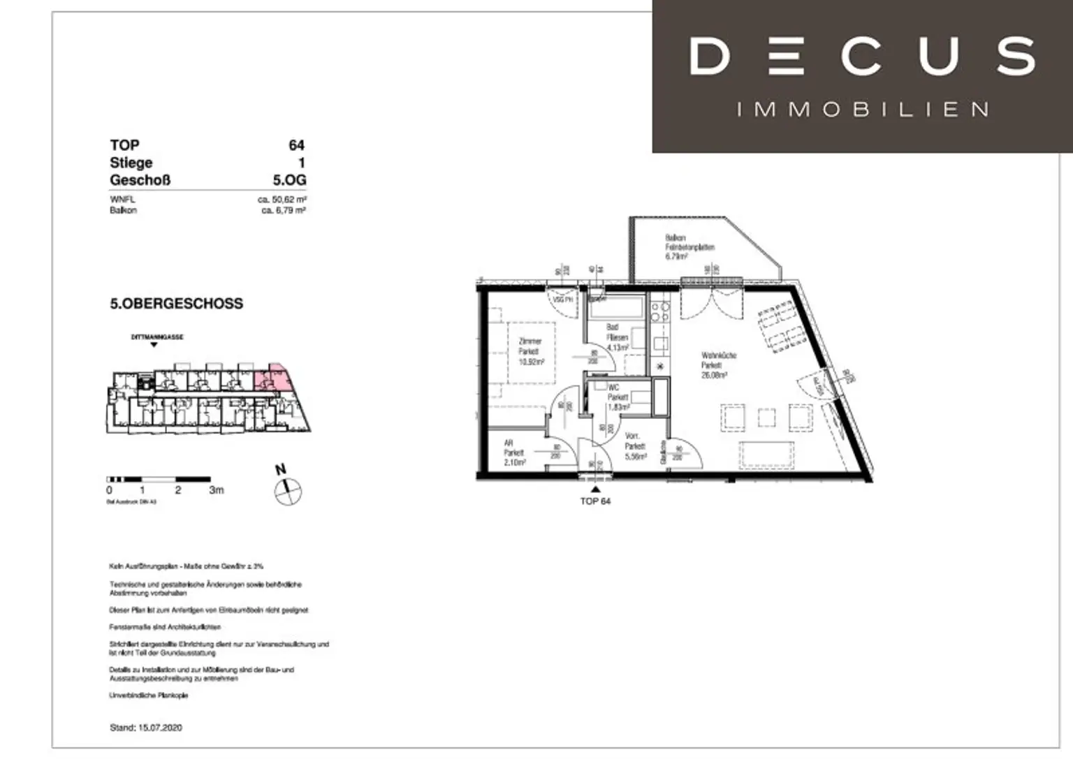 # AB FEBRUAR # NÄHE U3 ENKPLATZ # ZWEI-ZIMMER # 5. STOCK # ZWEITVERMIETUNG # BALKON
