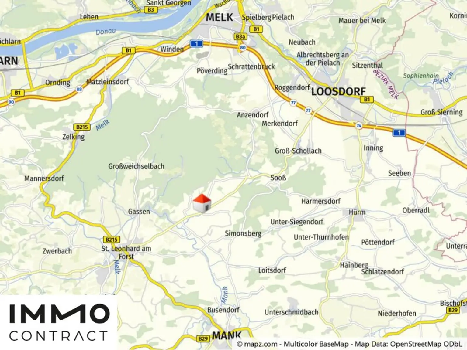 Geolyzer Kartenausschnitt