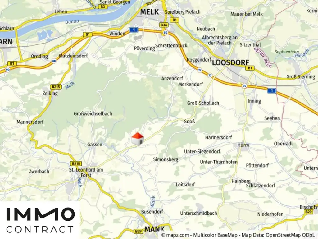 Geolyzer Kartenausschnitt