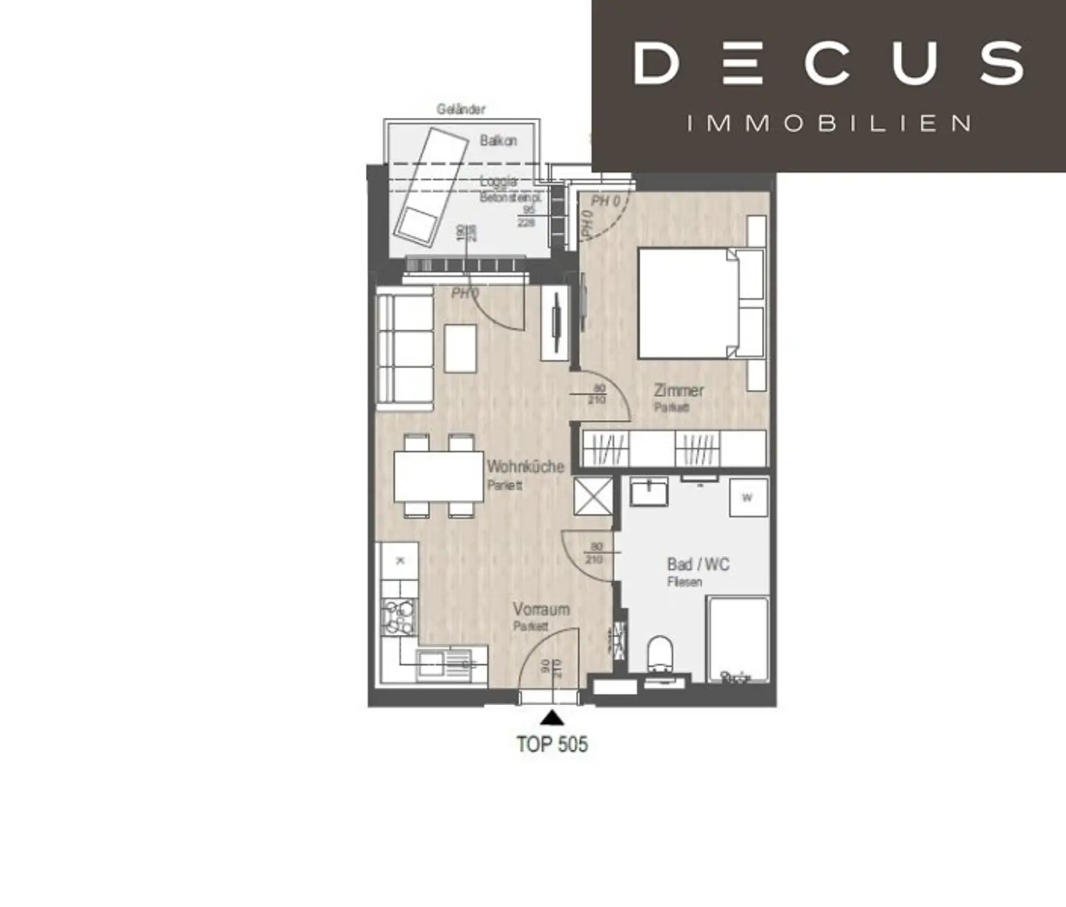 2-ZIMMER | 5. OBERGESCHOSS | LOGGIA | BEZUG AB 01.01.2026